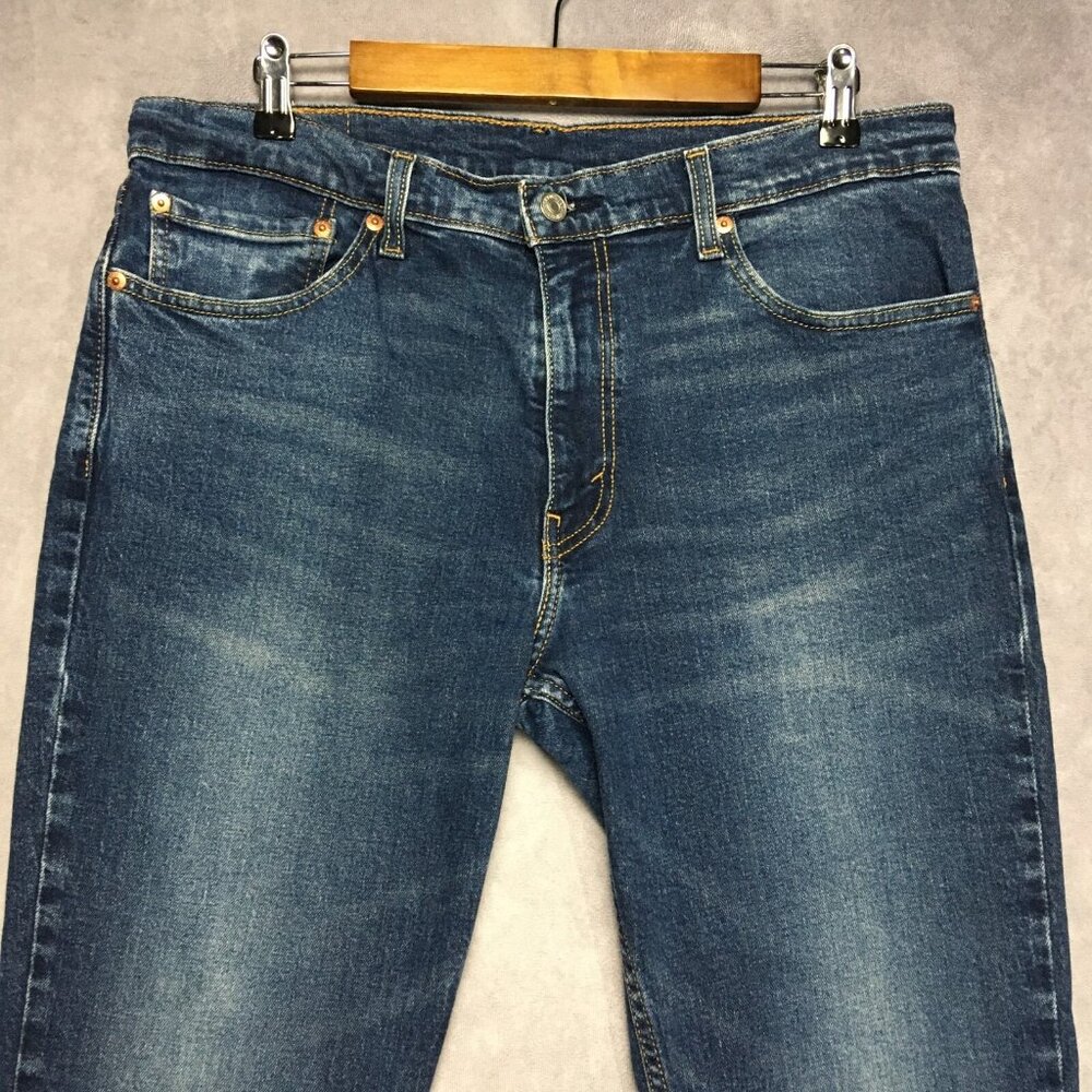 Levis Mens 511 Slim Fit Blue Jeans size 36x30 Handsome Fading Stretch Denim